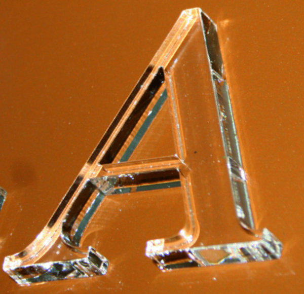 Acrylglasbuchstabe  AG 3/-40